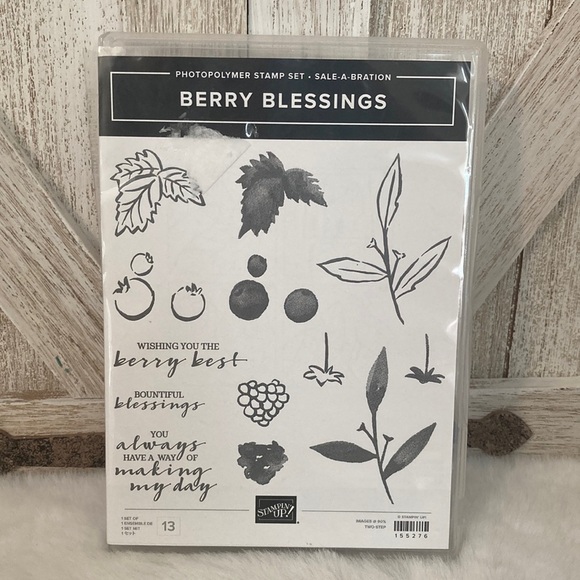 Stampin’ Up Berry Blessing Stamp Set - Picture 1 of 9